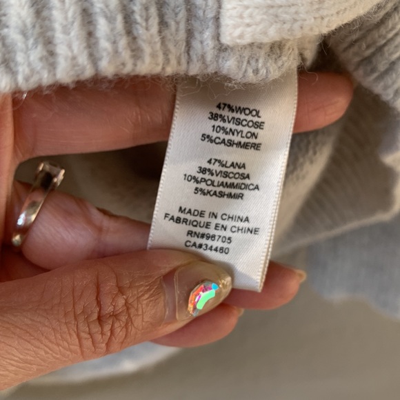 Rebecca Taylor Mock Neck Wool Blend Braided Sweater - Picture 7 of 7